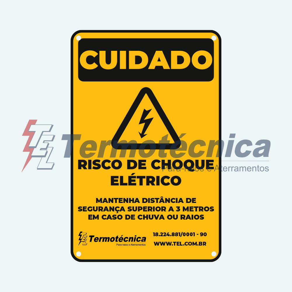 Placas de advertência